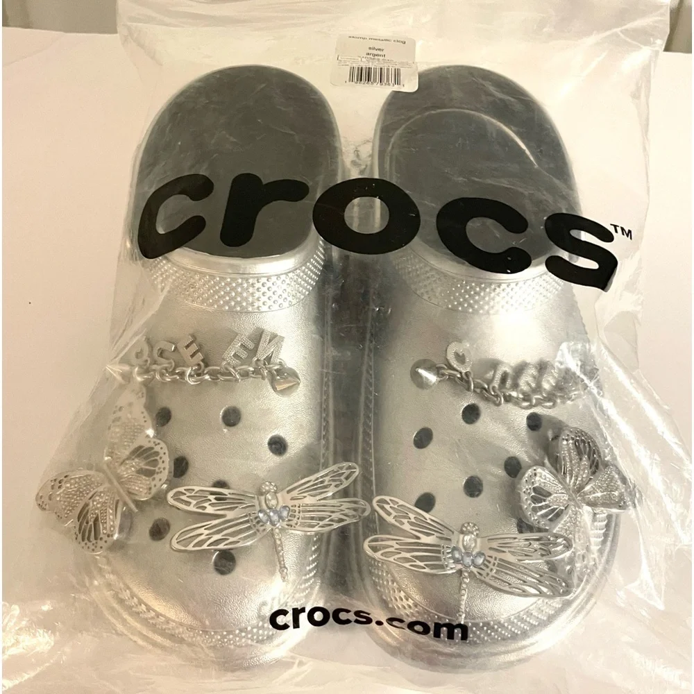 Crocs Stomp Clog Metallic Silver l. - Picture 15 of 17